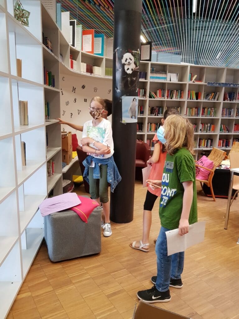 Bibliotheksrätselrallye für die 1.Klassen, Juni 21